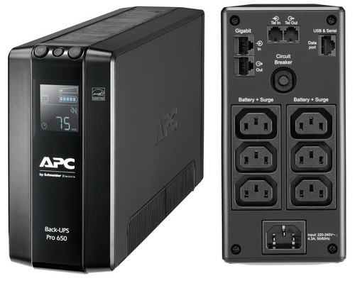 [BR650MI] APC Back-UPS Pro Line interactive 650VA/390W, Tower, 230V