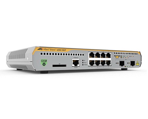 [AT-X230-10GT-10] Allied Telesis 8-port 10/100/1000T and 2-port 100/1000X SFP ports L3 Enterprise Gigabit Edge Switch