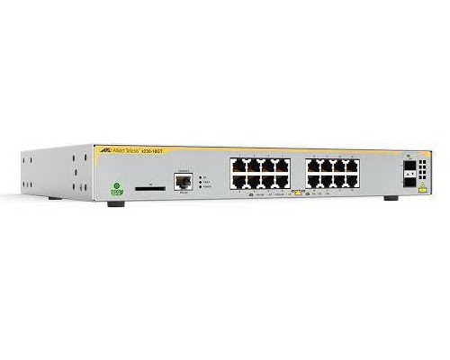 [AT-X230-18GT-10] Allied Telesis 16-port 10/100/1000T and 2-port 100/1000X SFP ports L3 Enterprise Gigabit Edge Switch