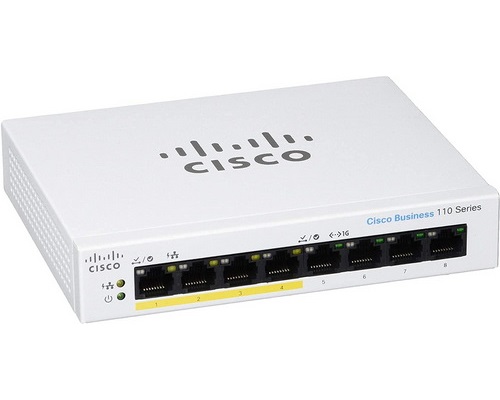 [CBS110-8PP-D-EU] Cisco Business 110 8 Gigabit PoE Ports Unmanaged Switch