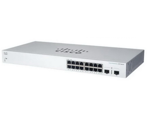 [CBS220-16T-2G-EU] Cisco Business 220 16-port GE, 2x1G SFP Smart Switch