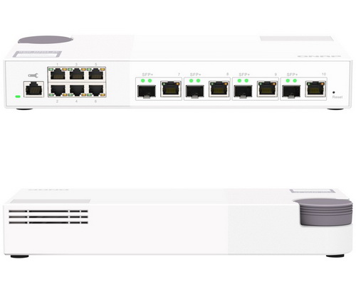 QNAP QSW-M2106-4C 6-port 2.5 Gigabit + 4-Port 10GbE SFP+/RJ45 combo Web Managed Switch