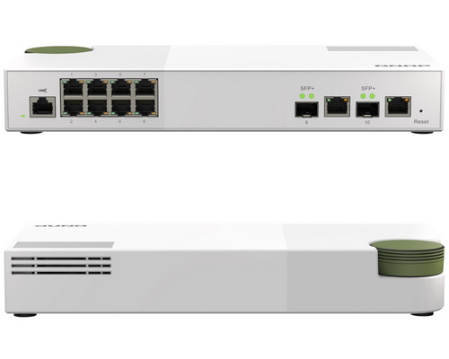 QNAP QSW-M2108-2C 8-Port 2.5 Gigabit + 2-Port 10GbE SFP+/RJ45 Combo Web Managed Switch