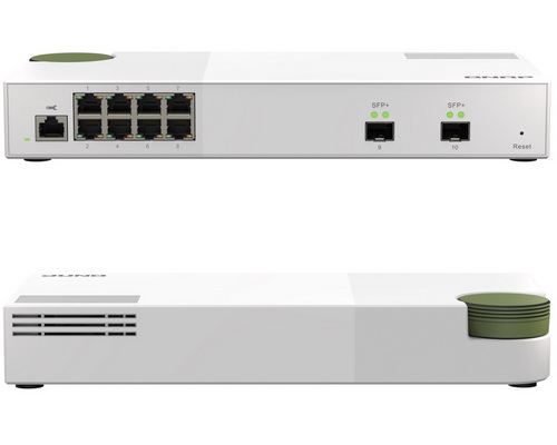 QNAP QSW-M2108-2S 8-Port 2.5 Gigabit + 2-Port 10GbE SFP Web Managed Switch