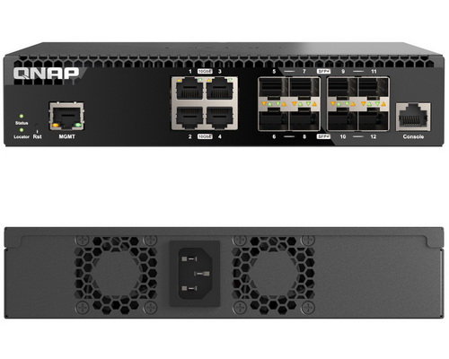 QNAP QSW-M3216R-8S8T 8x 10GbE + 8x 10GbE SFP+ Managed Switch