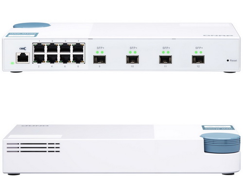 QNAP QSW-M408S 8x 1GbE + 4x 10GbE SFP Web Managed Switch