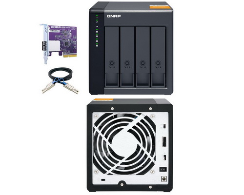 QNAP TL-D400S 4-Bay SATA 6Gbps JBOD storage enclosure