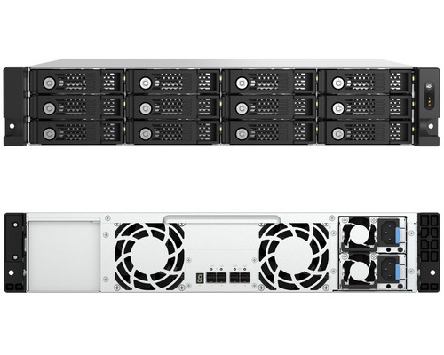 QNAP TL-R1200PES-RP 12-Bay Rackmount PCIe Interface JBOD storage enclosure with redundant power