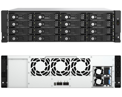 QNAP TL-R1600PES-RP 16-Bay Rackmount PCIe Interface JBOD storage enclosure with redundant power