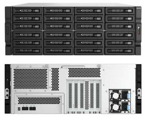 QNAP TL-R2400PES-RP 24-Bay Rackmount PCIe Interface JBOD storage enclosure with redundant power