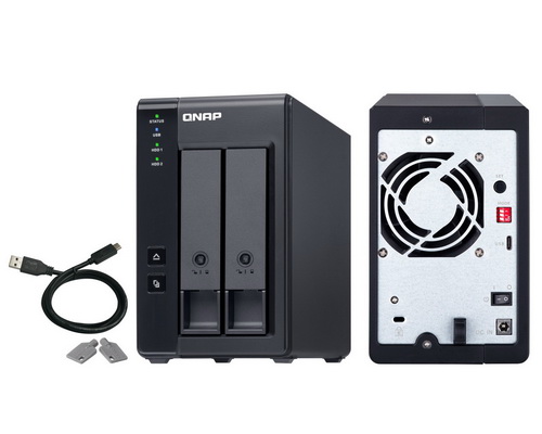 QNAP TR-002 2-Bay USB Type-C Direct Attached Storage with Hardware RAID