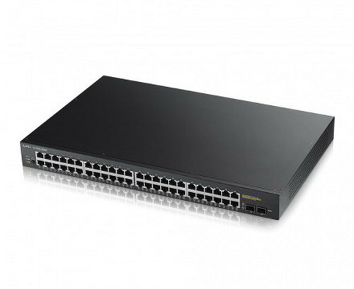 ZyXEL GS1900-48HP 48-port GbE Smart Managed PoE (Max. 170 Watt) Switch with GbE Uplink